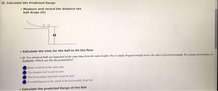 Solved LABORATORY EXERCISE FIVE INTRODUCTION: (projectile | Chegg.com