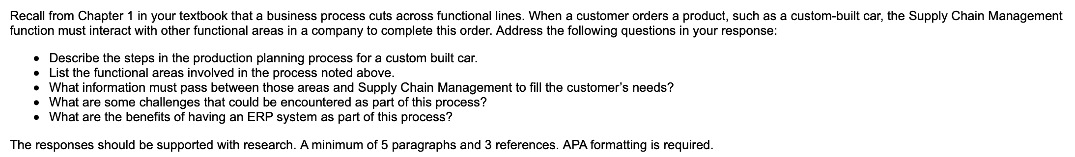 Solved Recall From Chapter 1 In Your Textbook That A | Chegg.com