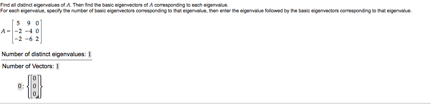 Solved Find all distinct eigenvalues of A. Then find the | Chegg.com
