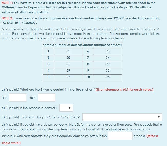 Solved NOTE 1: You have to submit a PDF file for this | Chegg.com