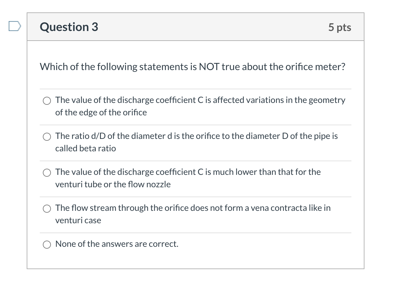 Solved Question 1 5 pts Which of the following is NOT true | Chegg.com