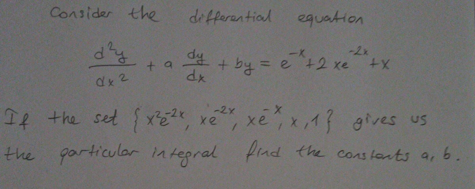 Solved Consider The Differential Equation Dry 2x Ta Dy By Chegg Com