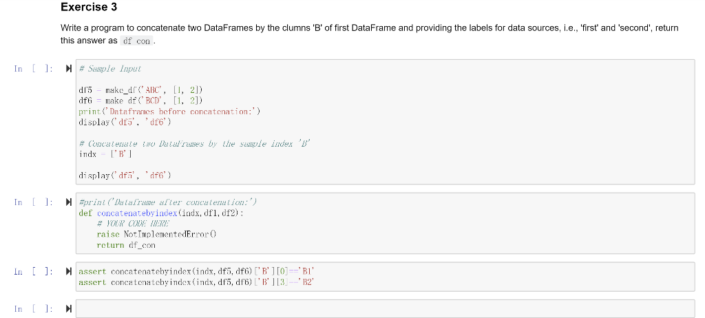 Exercise 3 Write A Program To Concatenate Two | Chegg.com