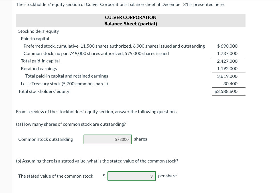 solved-the-stockholders-equity-section-of-culver-chegg