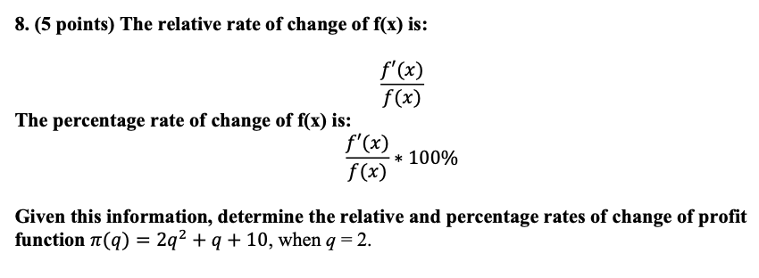 Solved Given this information, determine the relative | Chegg.com