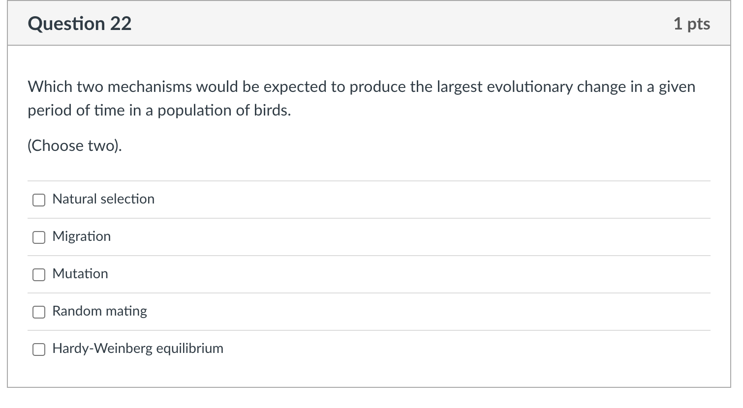 Solved Question 17 1 pts Which of the following statements | Chegg.com