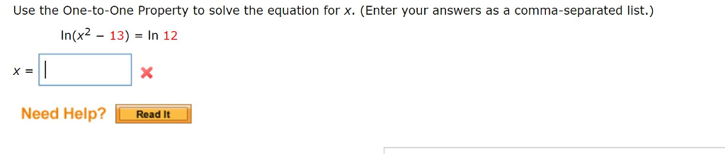 solved-use-the-one-to-one-property-to-solve-the-equation-for-chegg