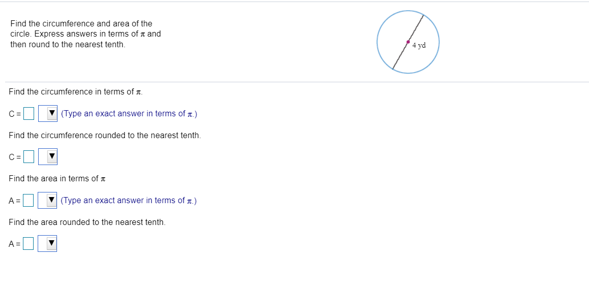 Solved Find The Circumference And Area Of The Circle. | Chegg.com