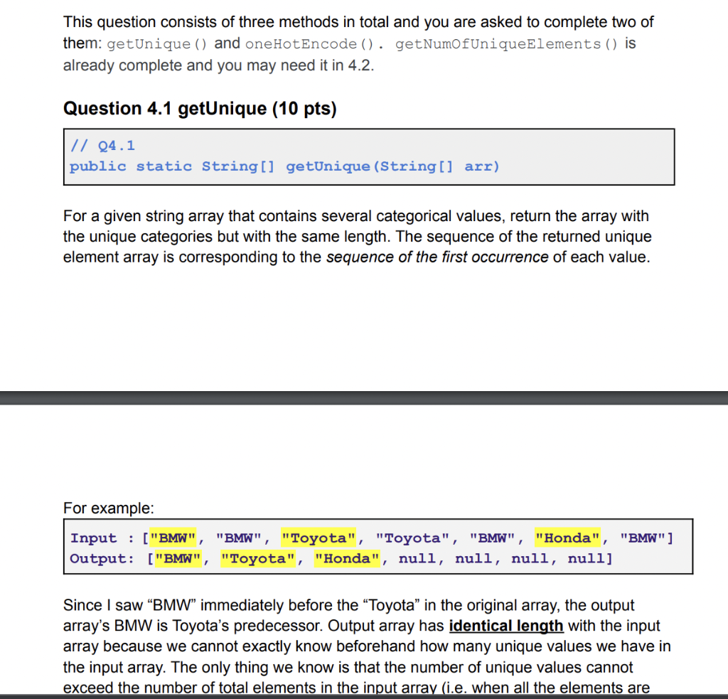 Solved This is in JAVA. There are 2 methods need to be | Chegg.com