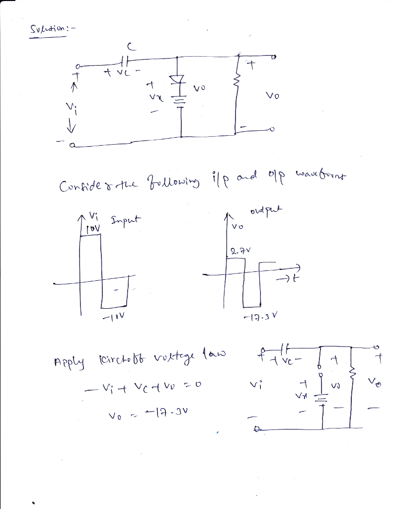 Solved *41. Design a clamper to perform the function