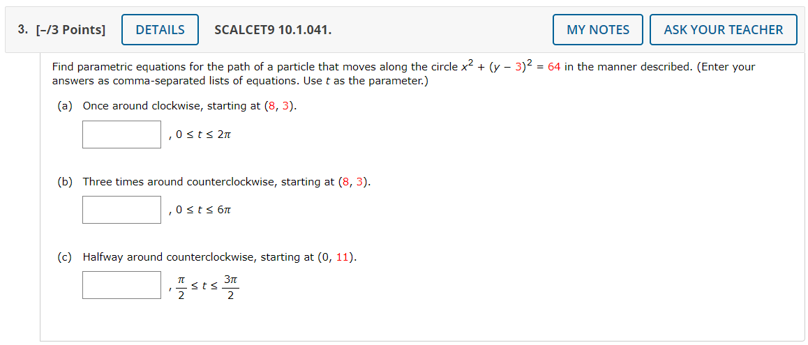 Solved Sketch the curve by using the parametric equations to | Chegg.com