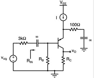 Solved The above diagram shows a single-stage amplifier that | Chegg.com