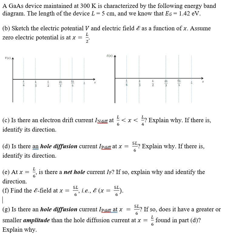 A Gaas Device Maintained At 300 K Is Characterized Chegg Com