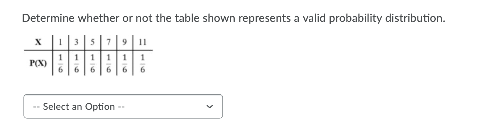 Solved Determine Whether Or Not The Table Shown Represents A 4158