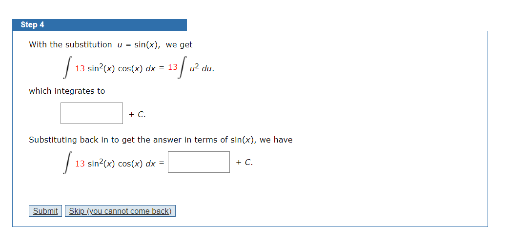 solved-step-4-with-the-substitution-u-sin-x-we-get-13-chegg