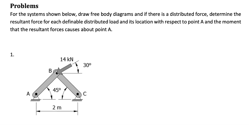 Solved Problems For The Systems Shown Below, Draw Free Body 