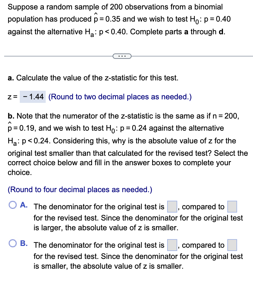 Solved Suppose a random sample of 200 observations from a | Chegg.com