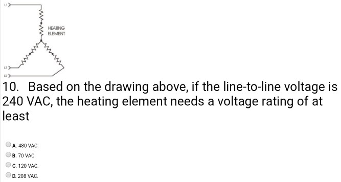 Solved Based on the drawing above, if the line-to-line | Chegg.com