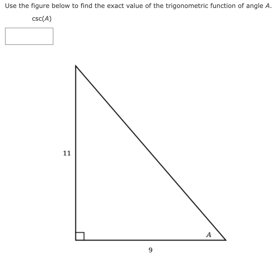 Solved Use the figure below to find the exact value of the | Chegg.com