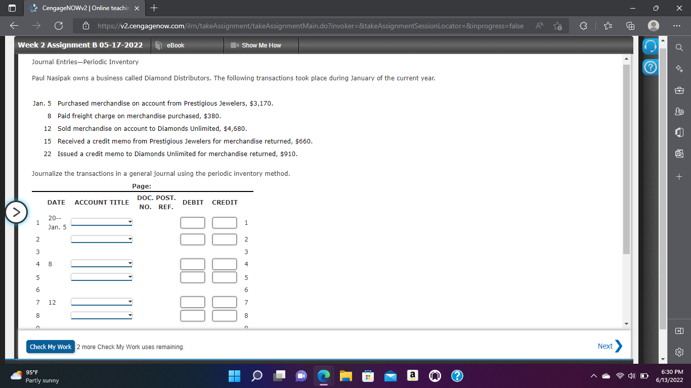 Solved CengageNOWv2 | Online Teachin + | Chegg.com