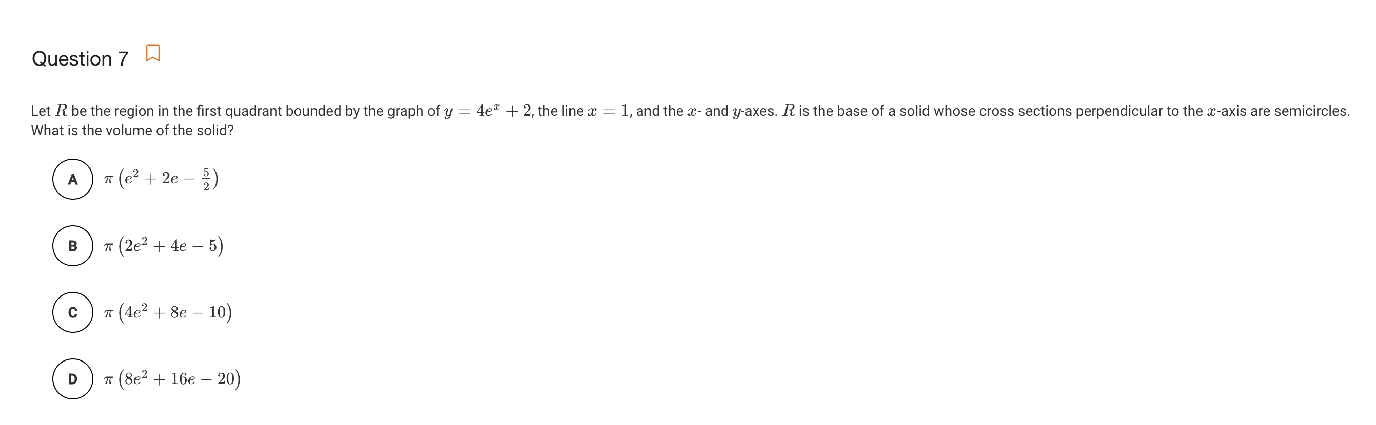 Solved Question 7 Let R be the region in the first quadrant 