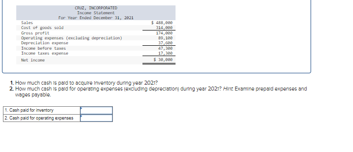 Solved Required information [The following information | Chegg.com