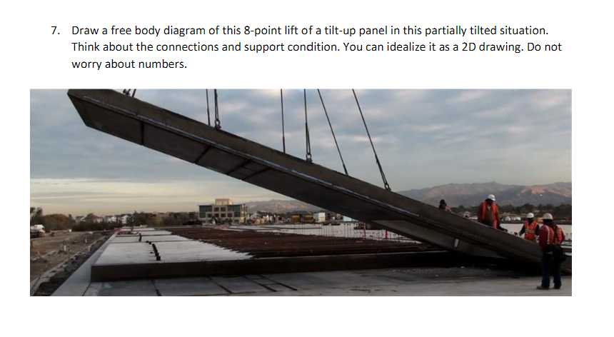 Solved Draw a free body diagram of this 8-point lift of a | Chegg.com