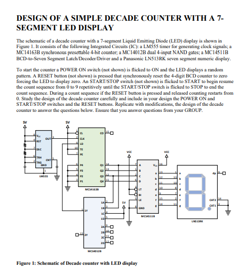 No. 4 6 9 c a Motorola MC14511B BCD-to-Seven Segment | Chegg.com