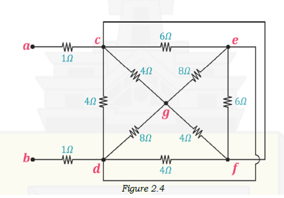 Solved Find The Resistance Across Terminals 'b' And 'd' And | Chegg.com