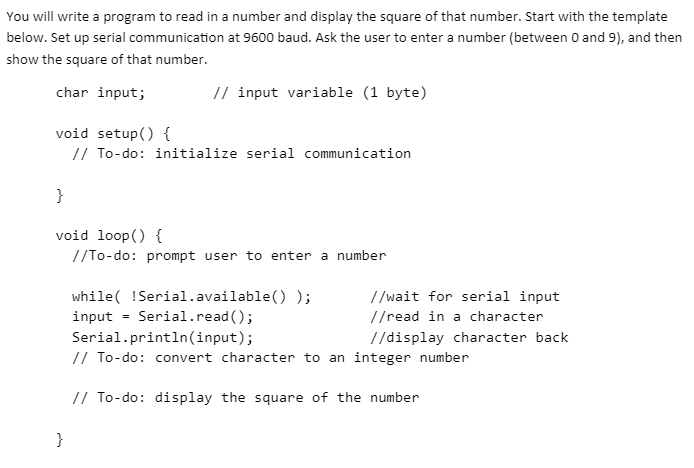 Solved You will write a program to read in a number and | Chegg.com