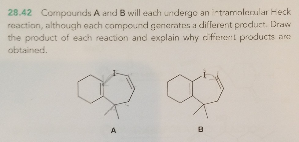 Solved 28.42 Compounds A And B Will Each Undergo An | Chegg.com