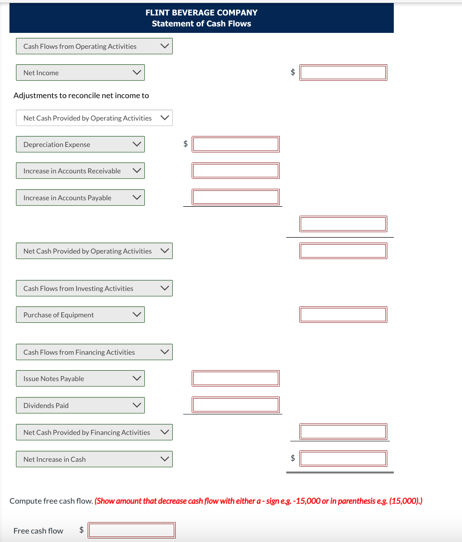 Solved θ Your Answer Is Partially Correct Flint Beverage Chegg