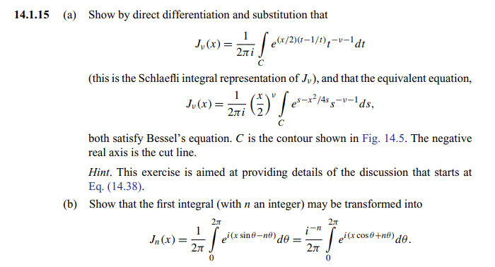 Solved 14 1 15 A Show By Direct Differentiation And Sub Chegg Com