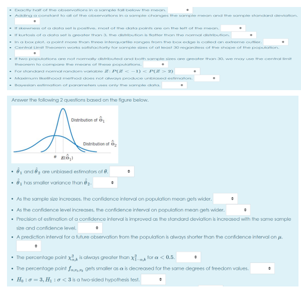 Solved Exactly half of the observations in a sample fall | Chegg.com