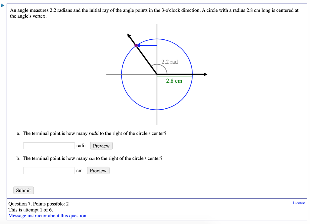 solved-an-angle-measures-2-2-radians-and-the-initial-ray-of-chegg