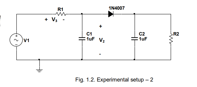 Solved Set up the circuit given below. Set the DC offset of | Chegg.com