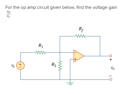 Solved For the op amp circuit given below, find the voltage | Chegg.com