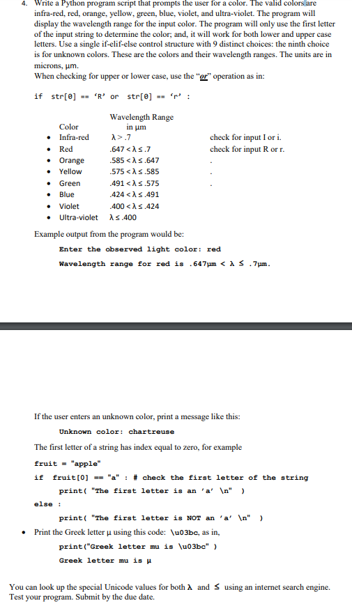 Solved 4. Write a Python program script that prompts the | Chegg.com