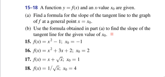 Solved A function y = f(x) and an x-value x0 are given. | Chegg.com