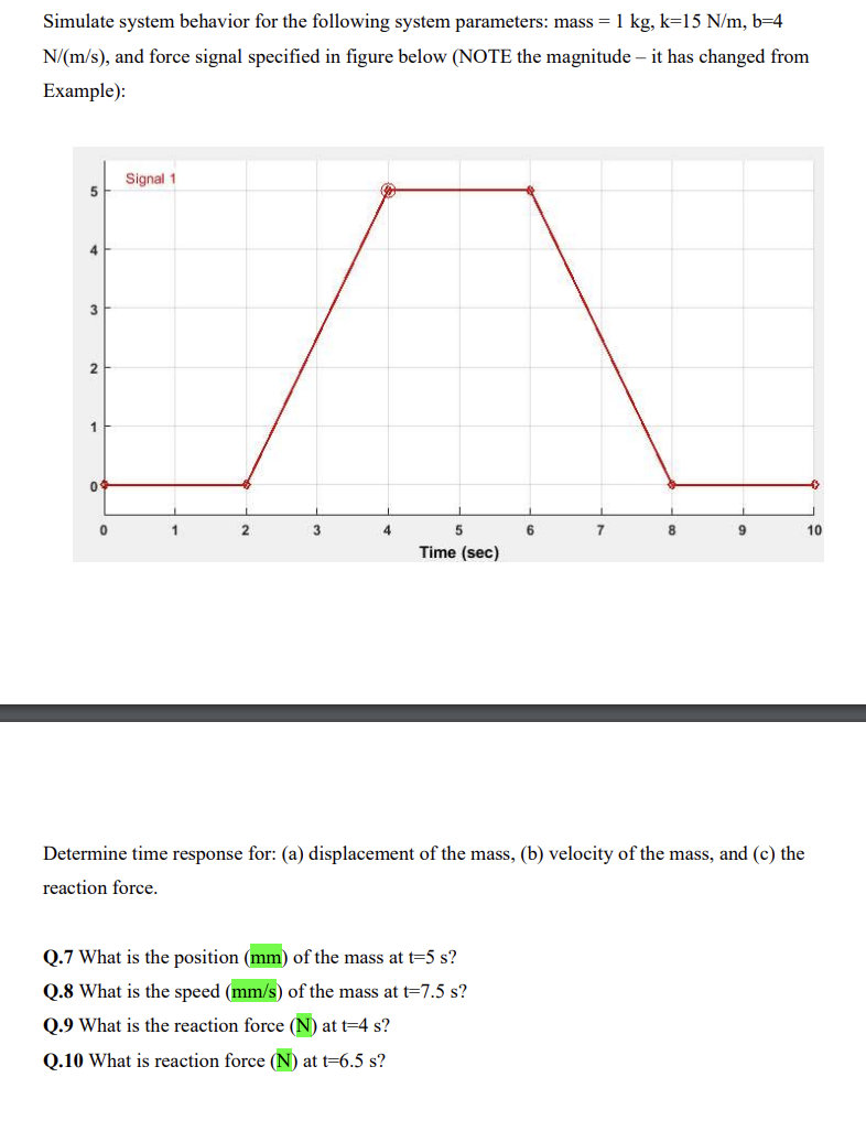 Develop Simscape Model For The Following Chegg