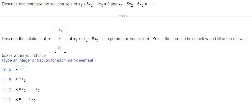 Solved Describe and compare the solution sets of | Chegg.com