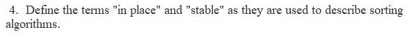 Solved 4. Define the terms 