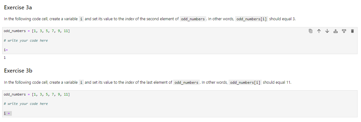 Solved Exercise 3a In the following code cell, create a | Chegg.com