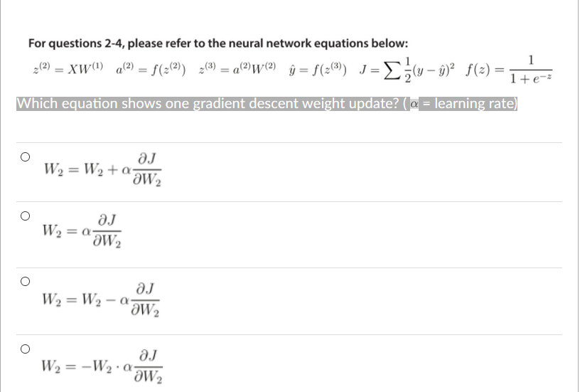 For Questions 2 4 Please Refer To The Neural Netw Chegg Com