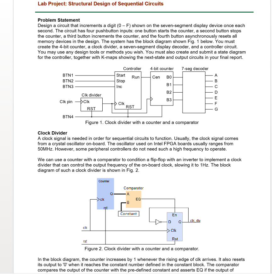Problem Statement Design a circuit that increments a | Chegg.com