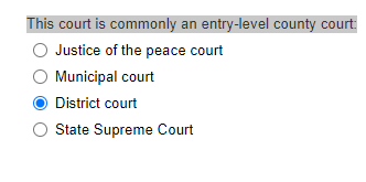 Solved This court is commonly an entry level county court Chegg com