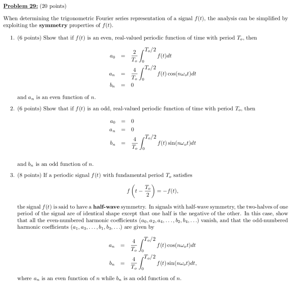 Solved Problem 29: (20 points) When determining the | Chegg.com