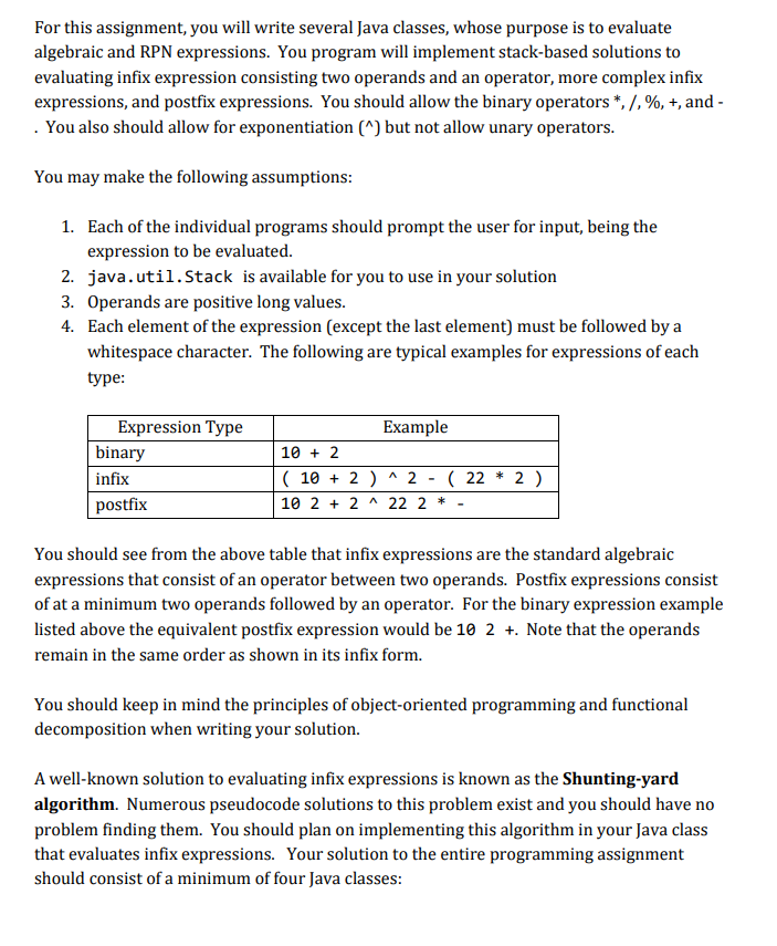 Solved For this assignment, you will write several Java | Chegg.com