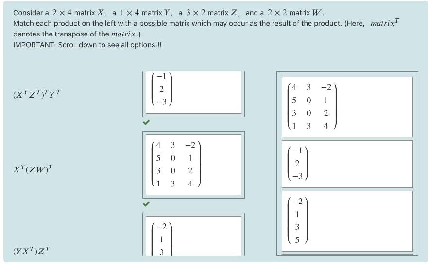 matrix 2 x 4