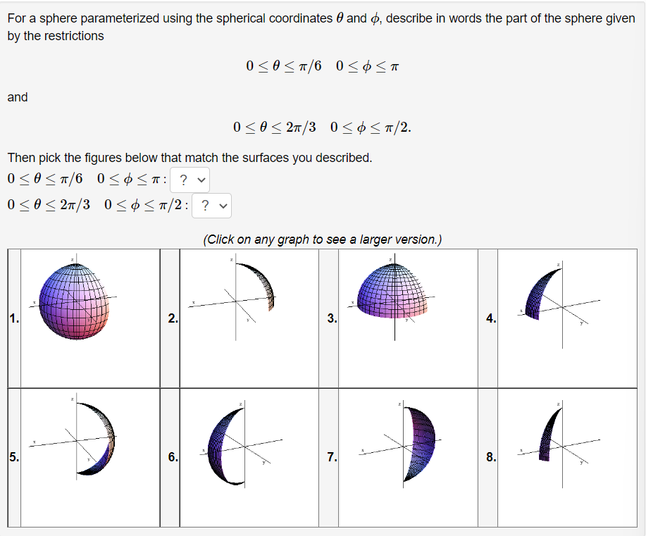 solved-for-a-sphere-parameterized-using-the-spherical-chegg